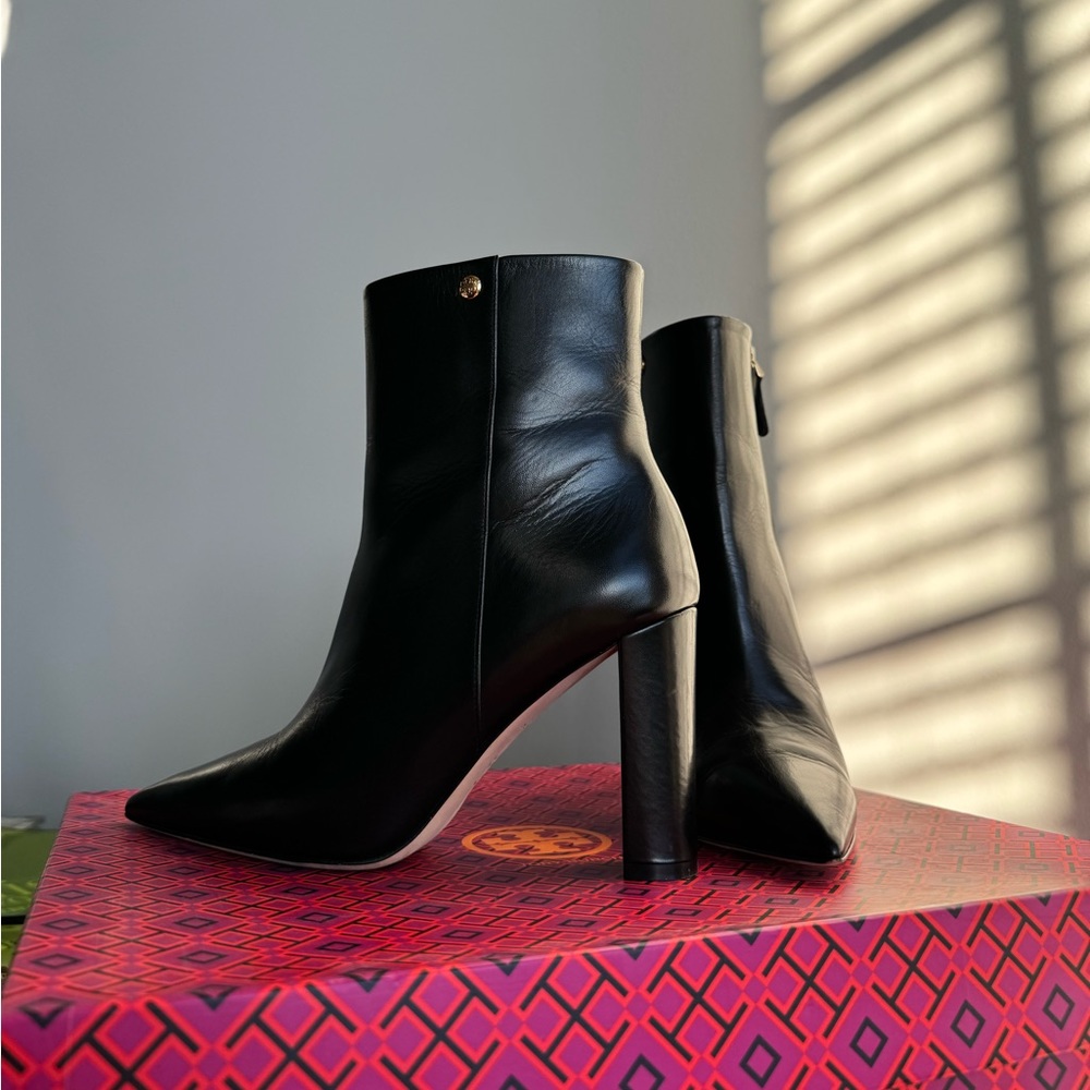 Tory Burch Black Leather Boots
